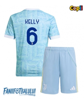 Juventus Lloyd Kelly #6 Echipament de Fotbal Replică 2025-26 Copii Deplasare (+ Șorturi)